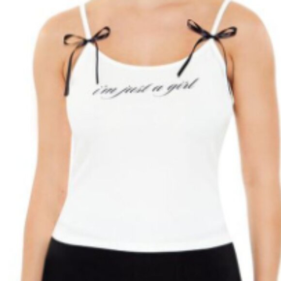 I'm Just A Girl Bow Cami Top - Picture 3 of 3